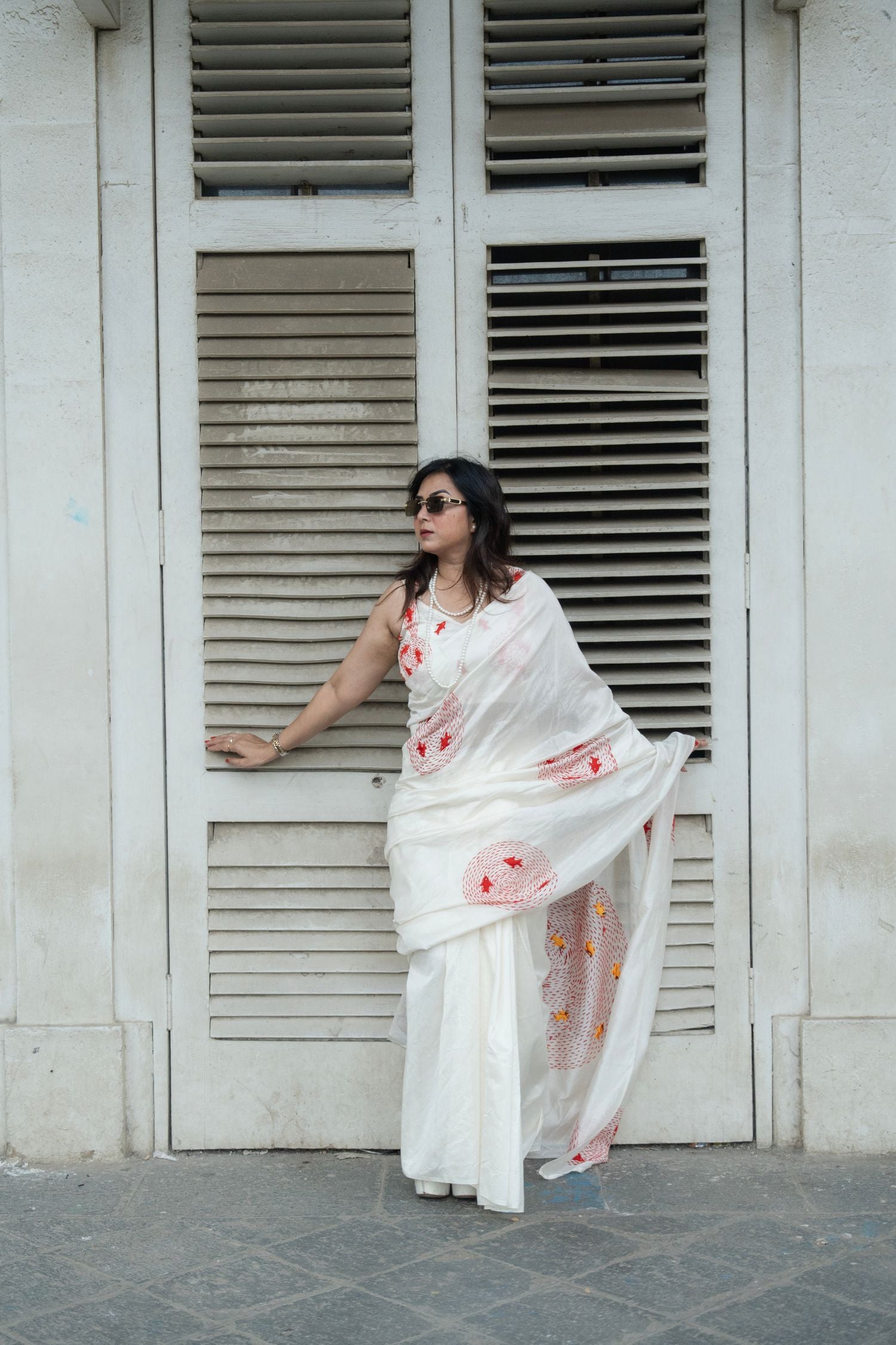 Kantha Embroidered Fish Corset – Ivory Edit - Kozylook